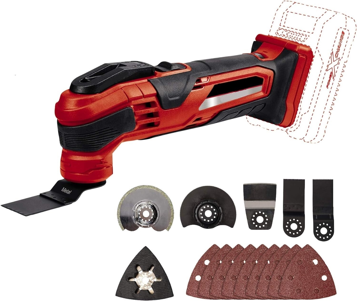 18V Multipurpose Cutting and Sanding Tool – Ideal for Wood, Plastic, Metal, and Tile | High-Performance Cordless Power Tool with Versatile Applications and Durable Design for Precision Cuts and Smooth, Style Name:: Multi Tool Only