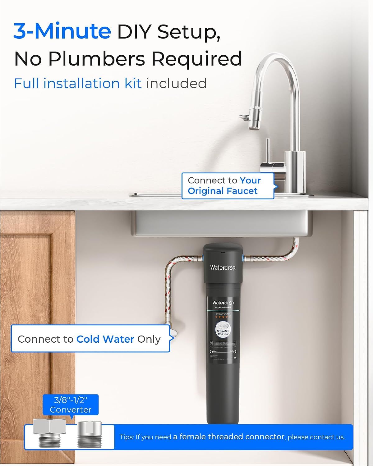 Water Filter System Undersink Drinking Water Filter