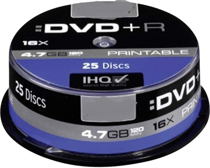 DVD+R Disc 16x Printable Cakebox 25 Pack