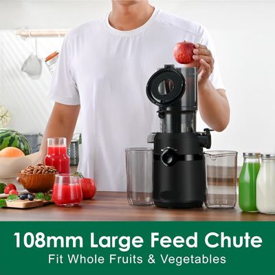 Cold Press Juicer 200W 1L Self Feeding Masticating Juice Extractor