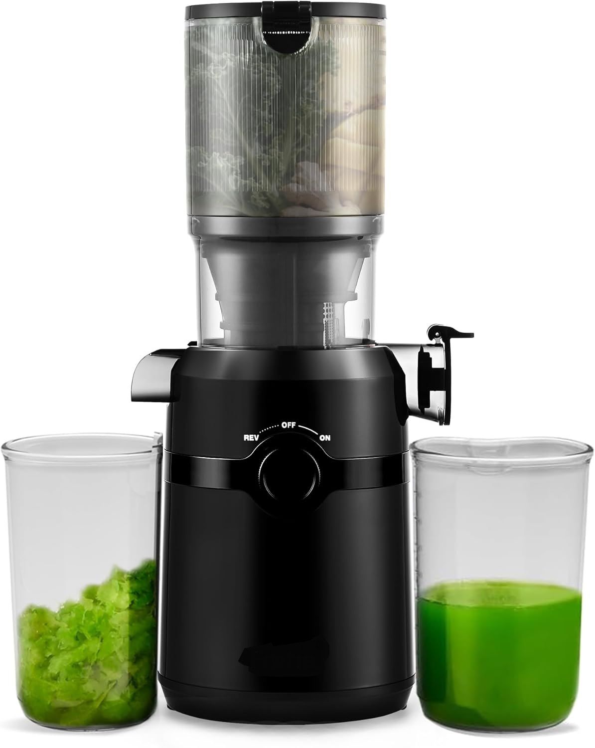Cold Press Juicer 200W 1L Self Feeding Masticating Juice Extractor
