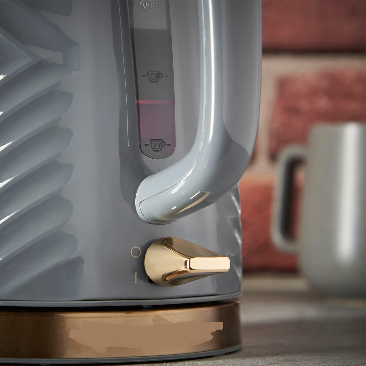 Textured Fast Boil Energy Efficient Cordless Kettle 1.7 Litre 3000 Watts