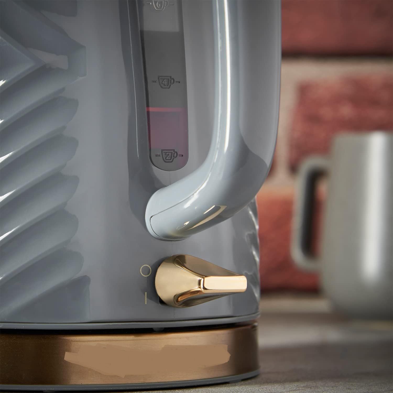 Textured Fast Boil Energy Efficient Cordless Kettle 1.7 Litre 3000 Watts