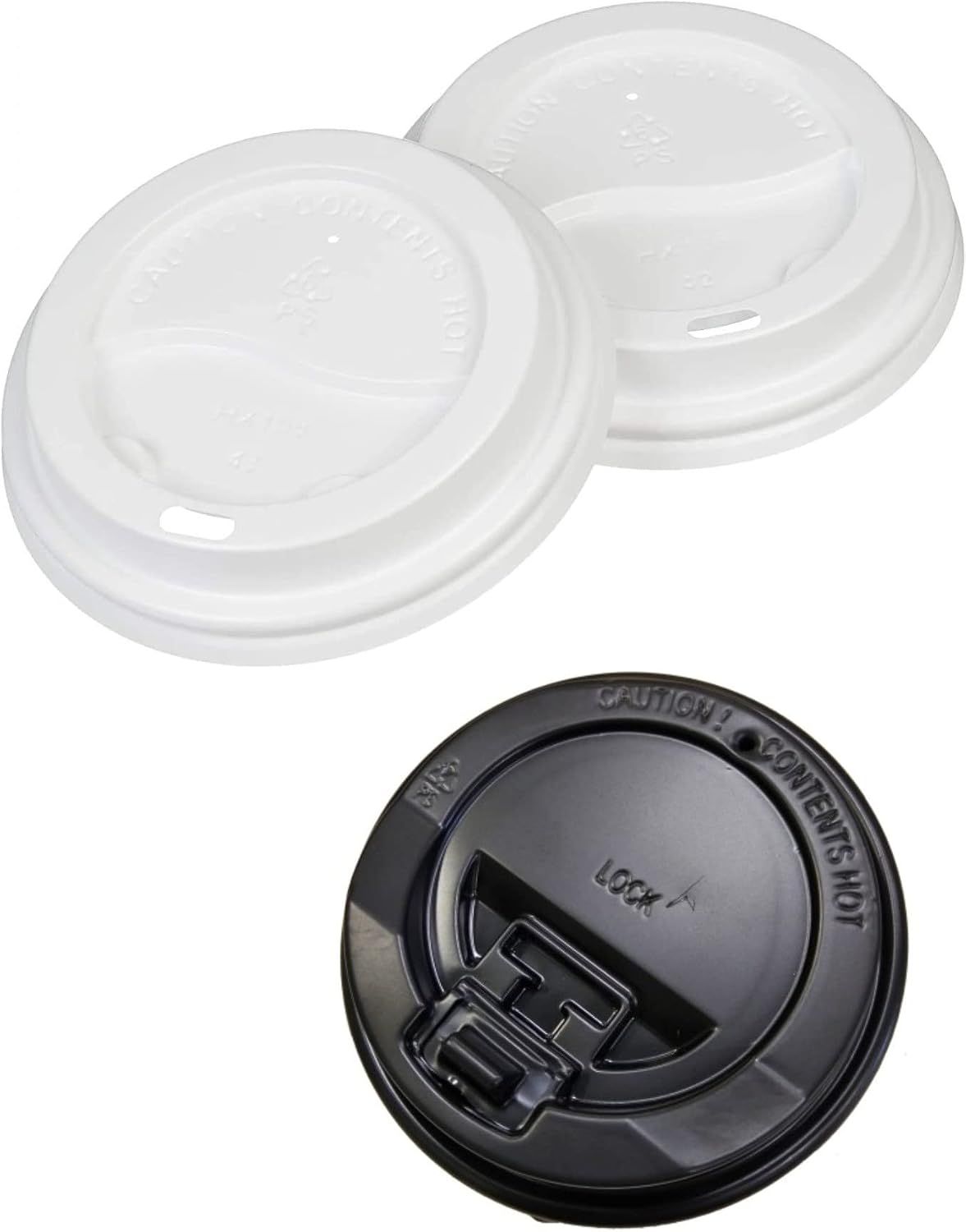 Black Triple Wall Coffee Cups 360ml with Lids Disposable Takeaway Cups 100 Pack