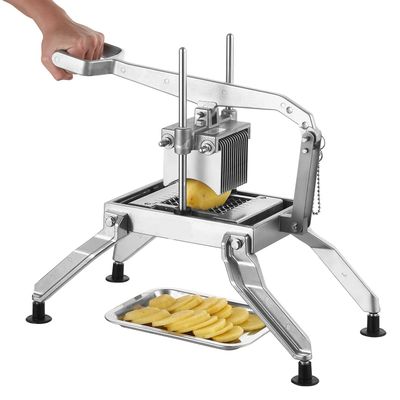 Commercial Manual Vegetable Slicer 3/8 &amp; 3/16 Inch Stainless Steel Tomato Cutter