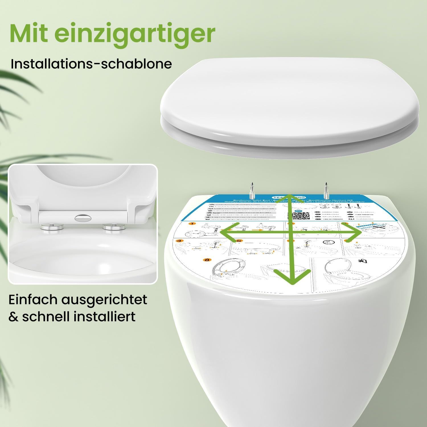 Toilet Seat with Quick-Release Function and Soft-Close Mechanism