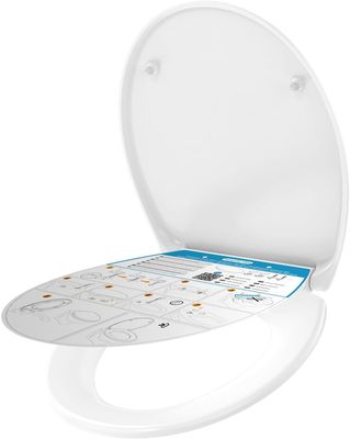 Toilet Seat with Quick-Release Function and Soft-Close Mechanism