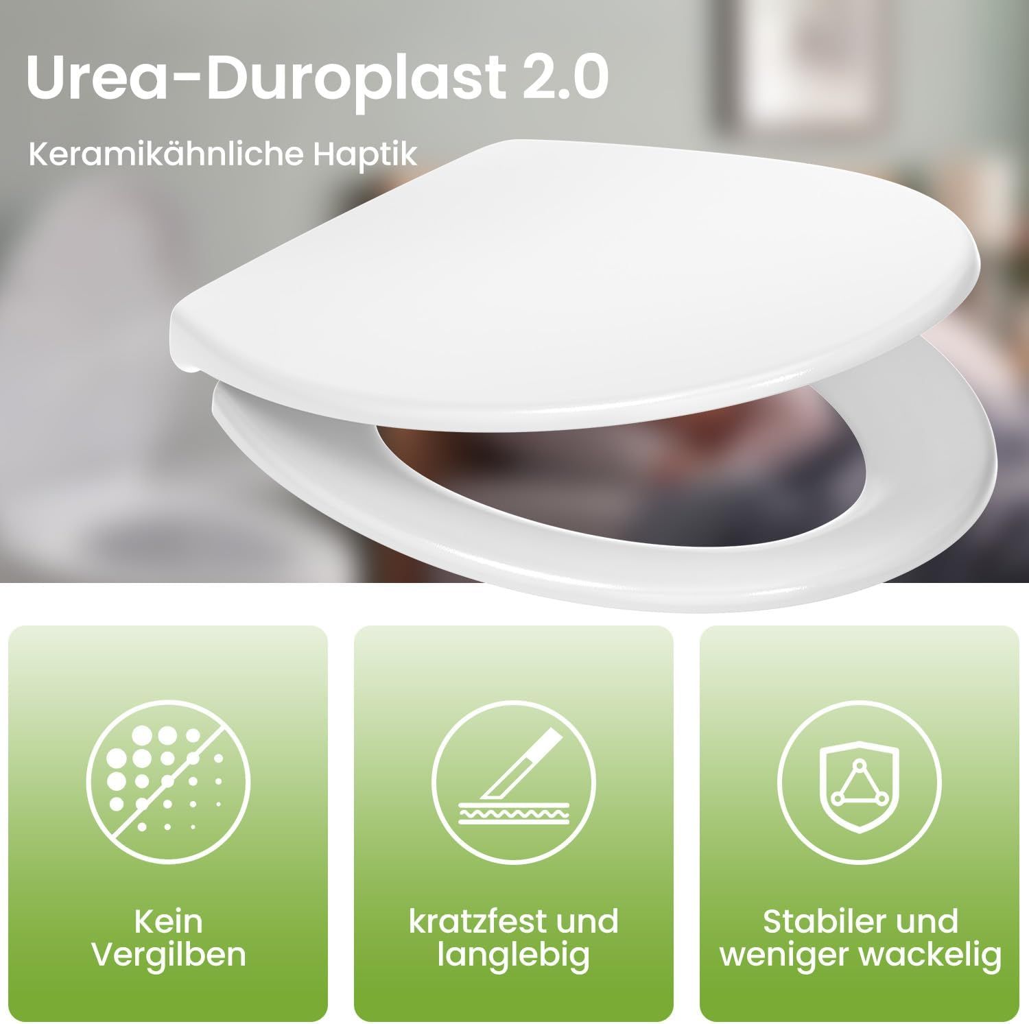 Toilet Seat with Quick-Release Function and Soft-Close Mechanism