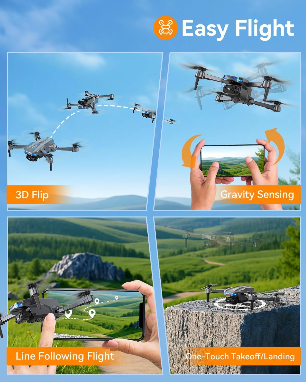 RC T29 Mini Drone with 1080p Camera – Foldable Quadcopter