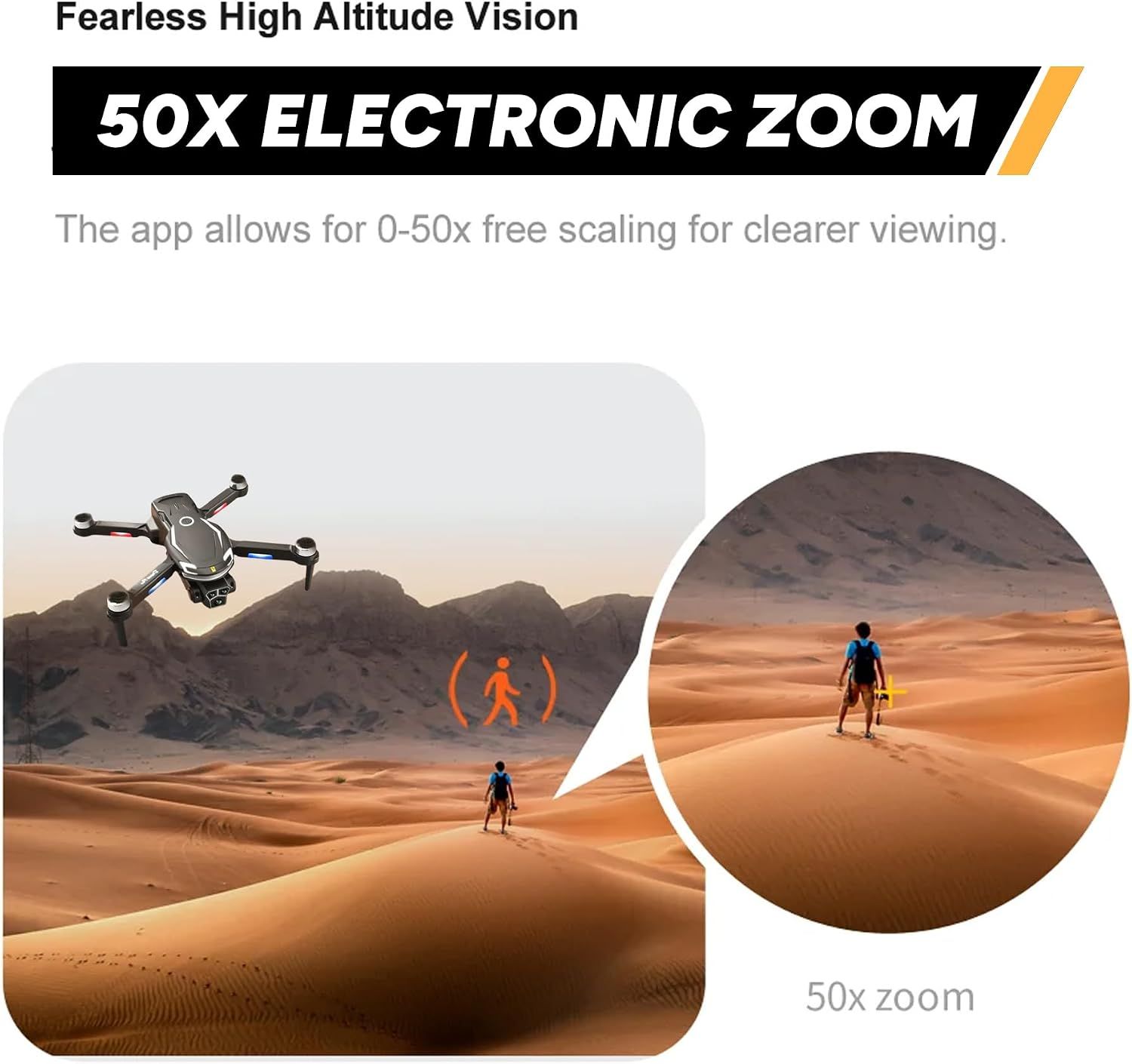 Mini Camera Drone for Kids &amp; Adults with Brushless Motor