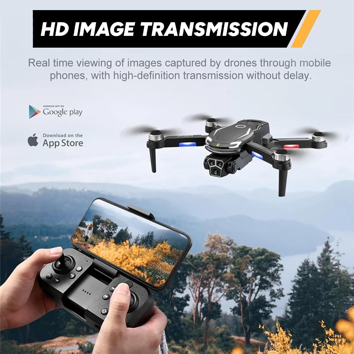 Mini Camera Drone for Kids &amp; Adults with Brushless Motor