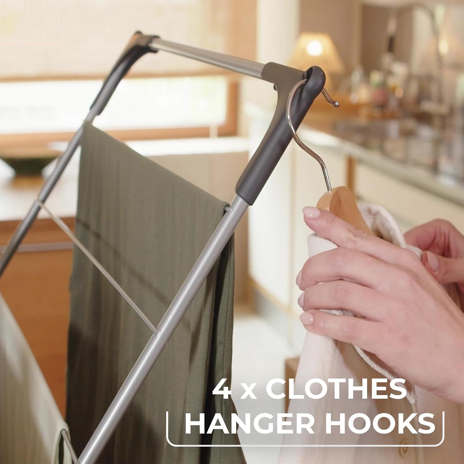 3 Tier Clothes Airer, 20m Drying Space,Washing Line, Foldable