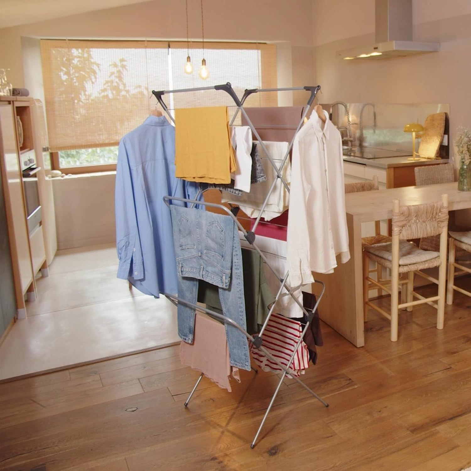 3 Tier Clothes Airer, 20m Drying Space,Washing Line, Foldable