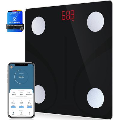 Scales Bluetooth Smart Body Composition Scale – 13 Health Metrics, 150 kg Capacity