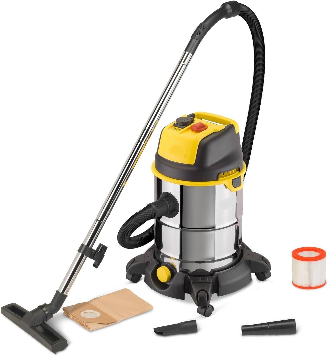 Vacuum Cleaner for Solids and Liquids  with Power Tool Socket (1600 W, 3L)