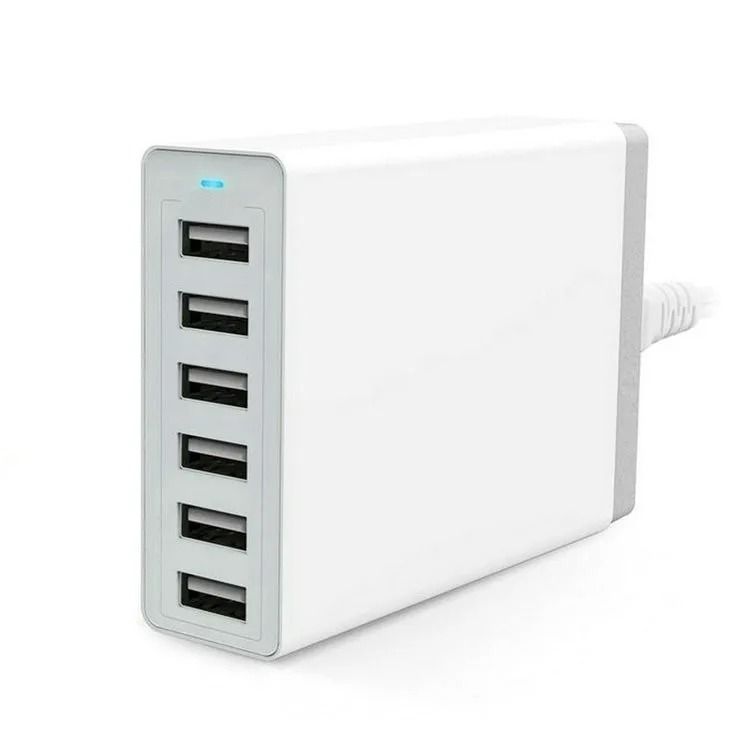 USB Charging Station 60W 10 Port Fast Charger Dock with 5 Port 40W Hub
