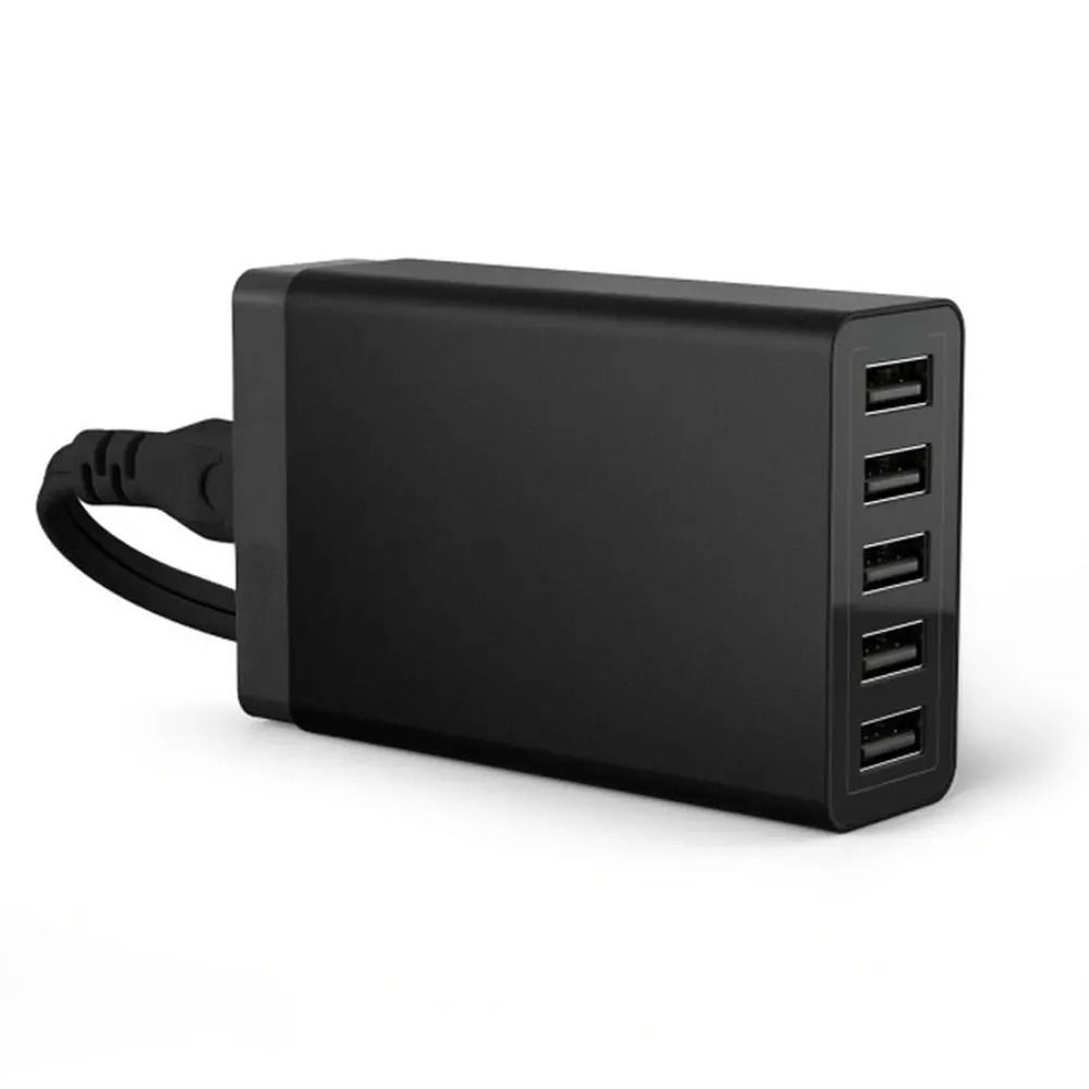 USB Charging Station 60W 10 Port Fast Charger Dock with 5 Port 40W Hub
