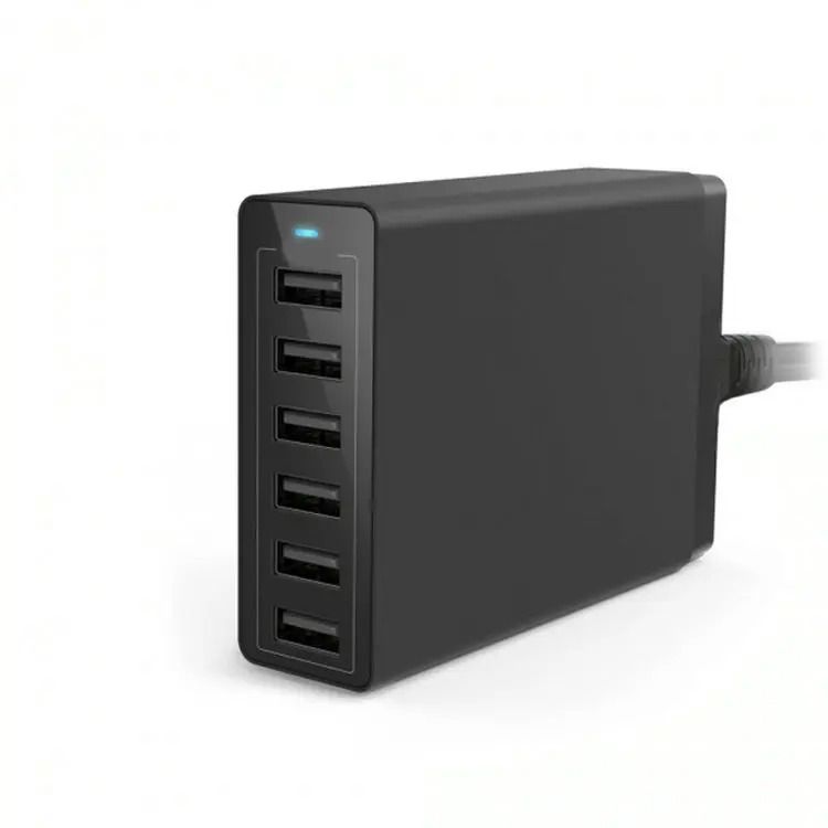 USB Charging Station 60W 10 Port Fast Charger Dock with 5 Port 40W Hub