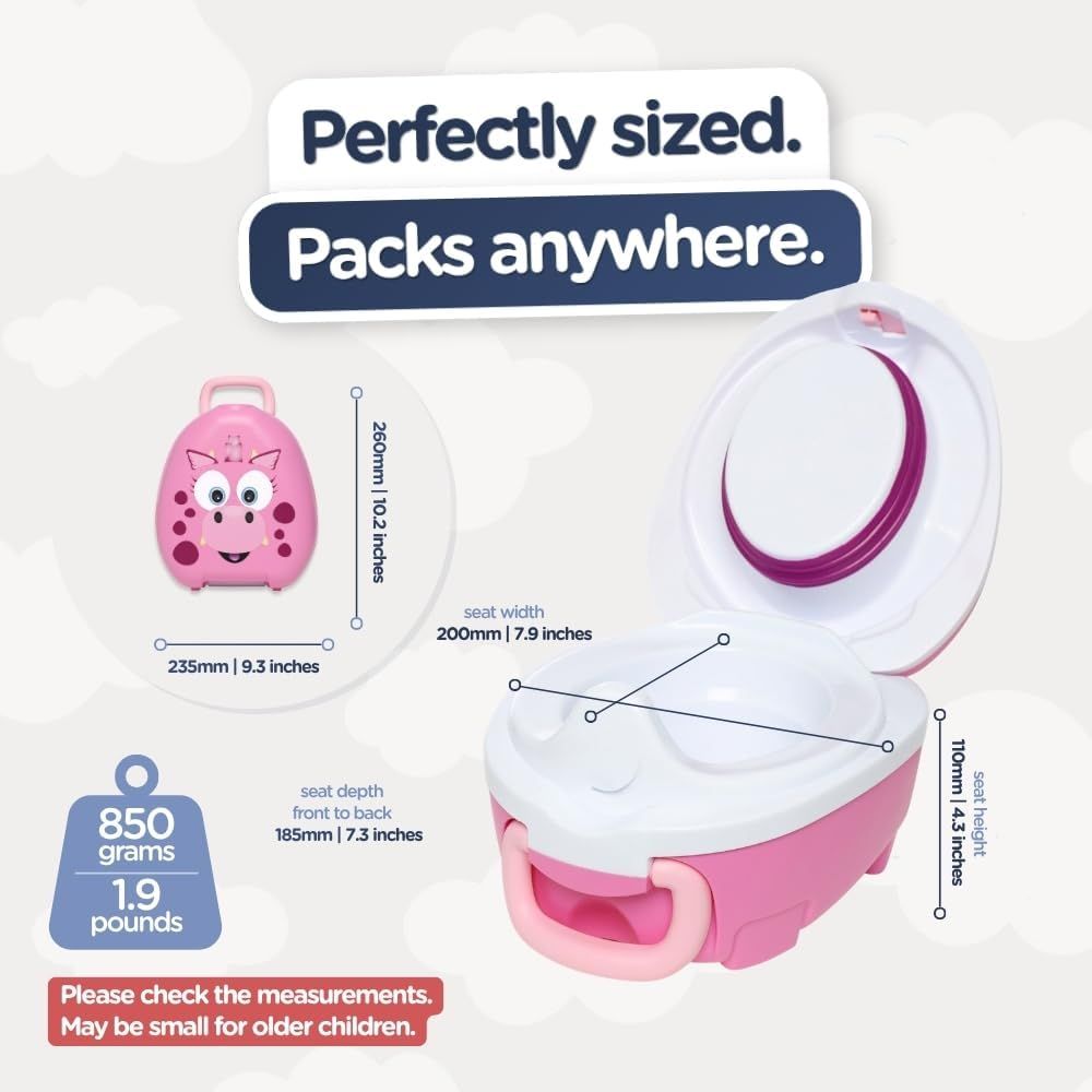 Leakproof Portable Travel Potty for Toddlers – Reusable Potty for Boys &amp; Girls