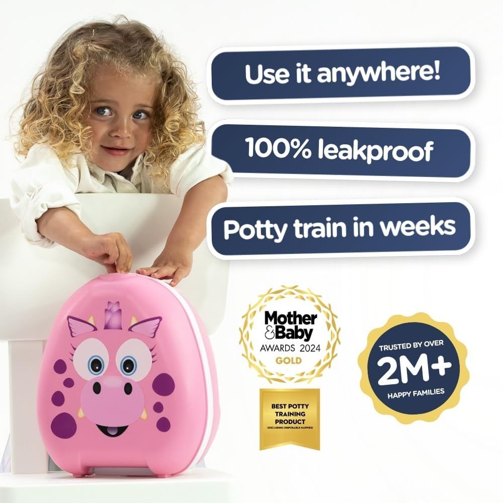 Leakproof Portable Travel Potty for Toddlers – Reusable Potty for Boys &amp; Girls