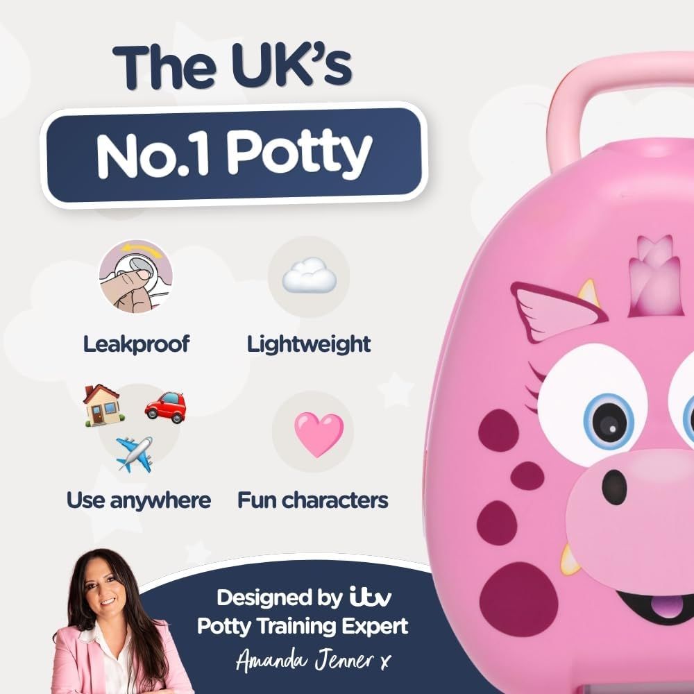 Leakproof Portable Travel Potty for Toddlers – Reusable Potty for Boys &amp; Girls
