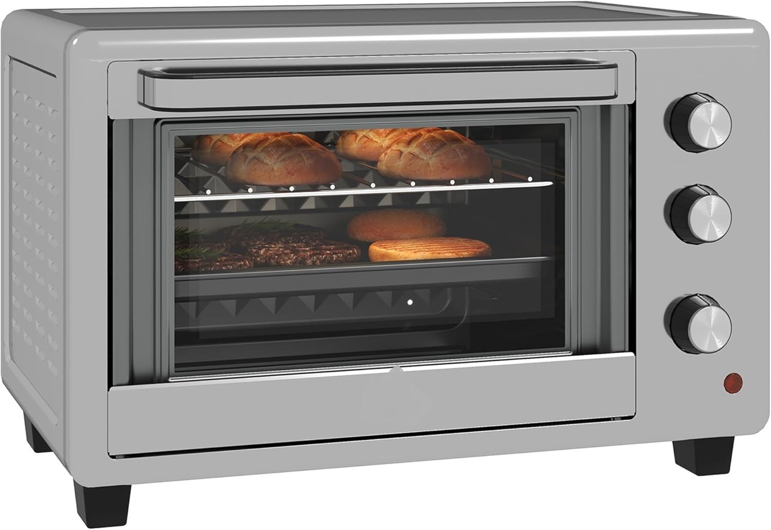 Mini Oven 30L 1600W Electric Countertop Oven with Grill &amp; Timer
