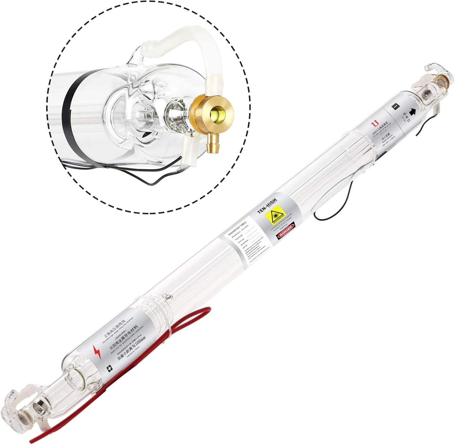 CO2 Laser Tube 60W 1000mm x 50mm Glass Laser Engraving &amp; Cutting Tube