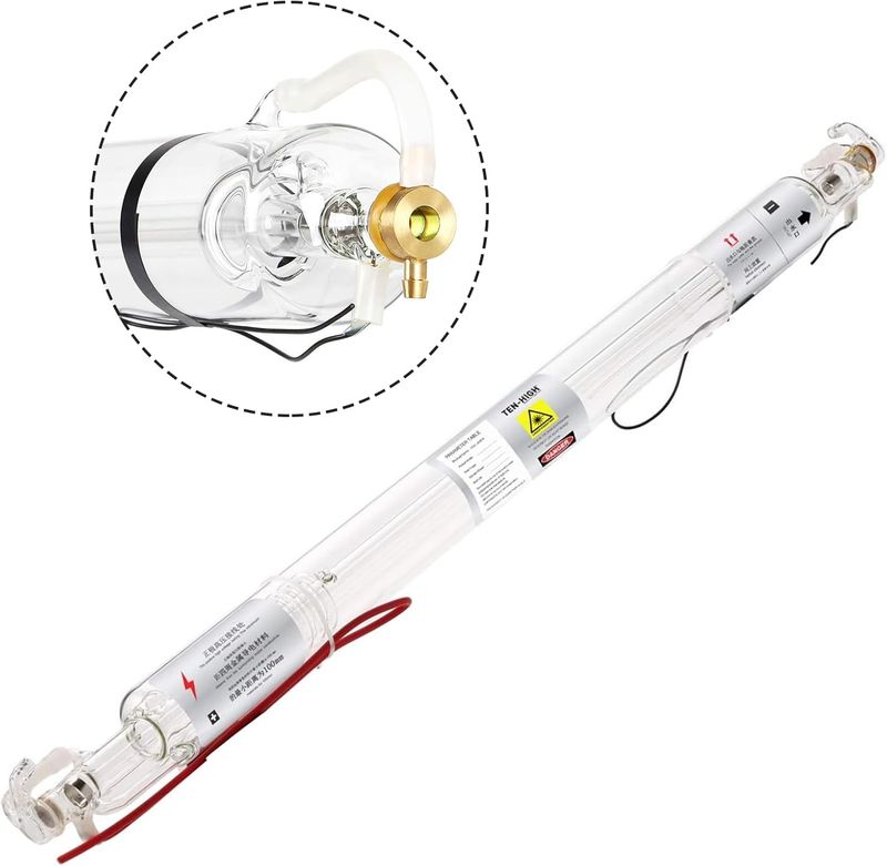 CO2 Laser Tube 60W 1000mm x 50mm Glass Laser Engraving &amp; Cutting Tube