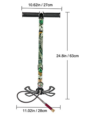 PCP Hand Pump 4500PSI 30MPa Pressure Gauge