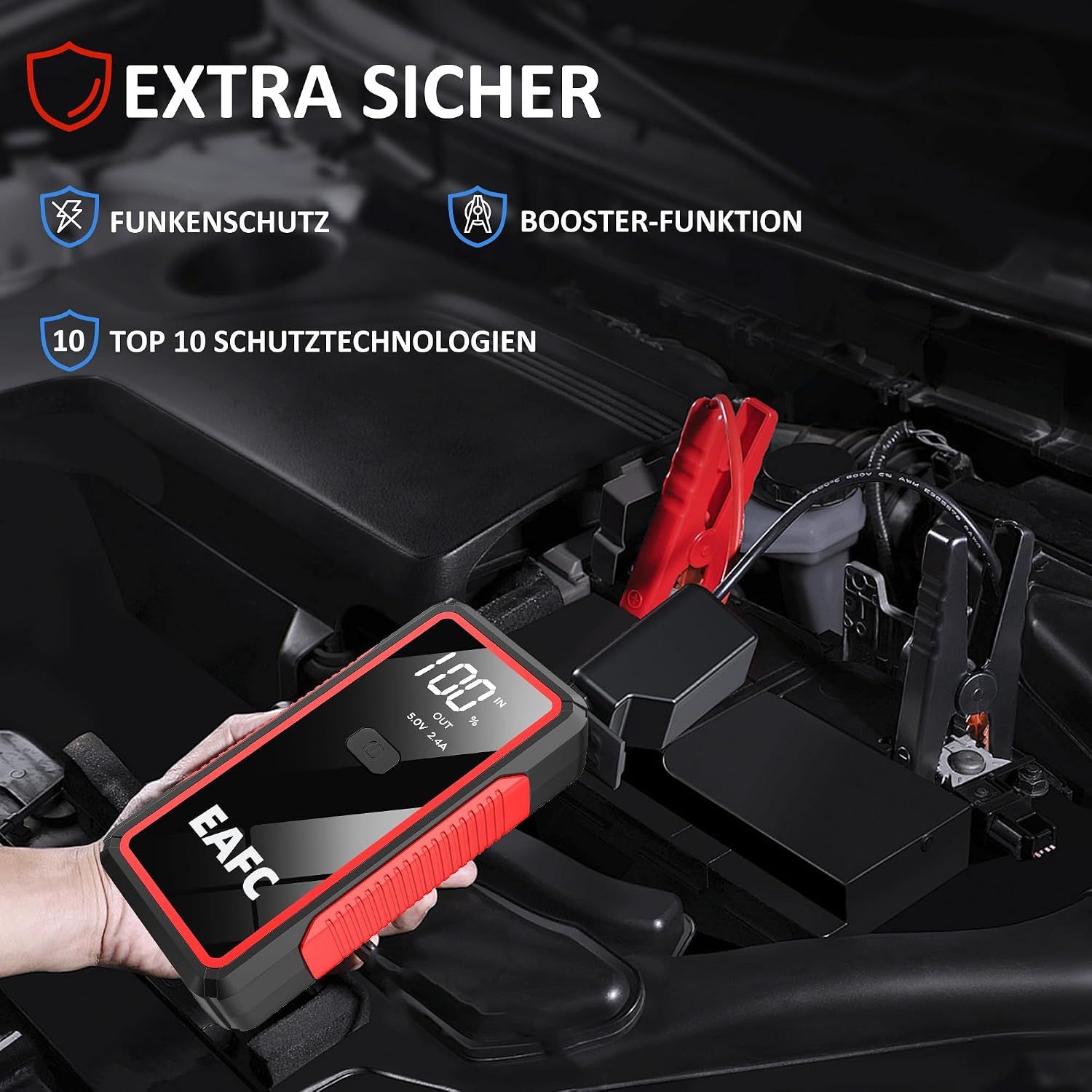Jump Starter 2000A Portable Car Booster