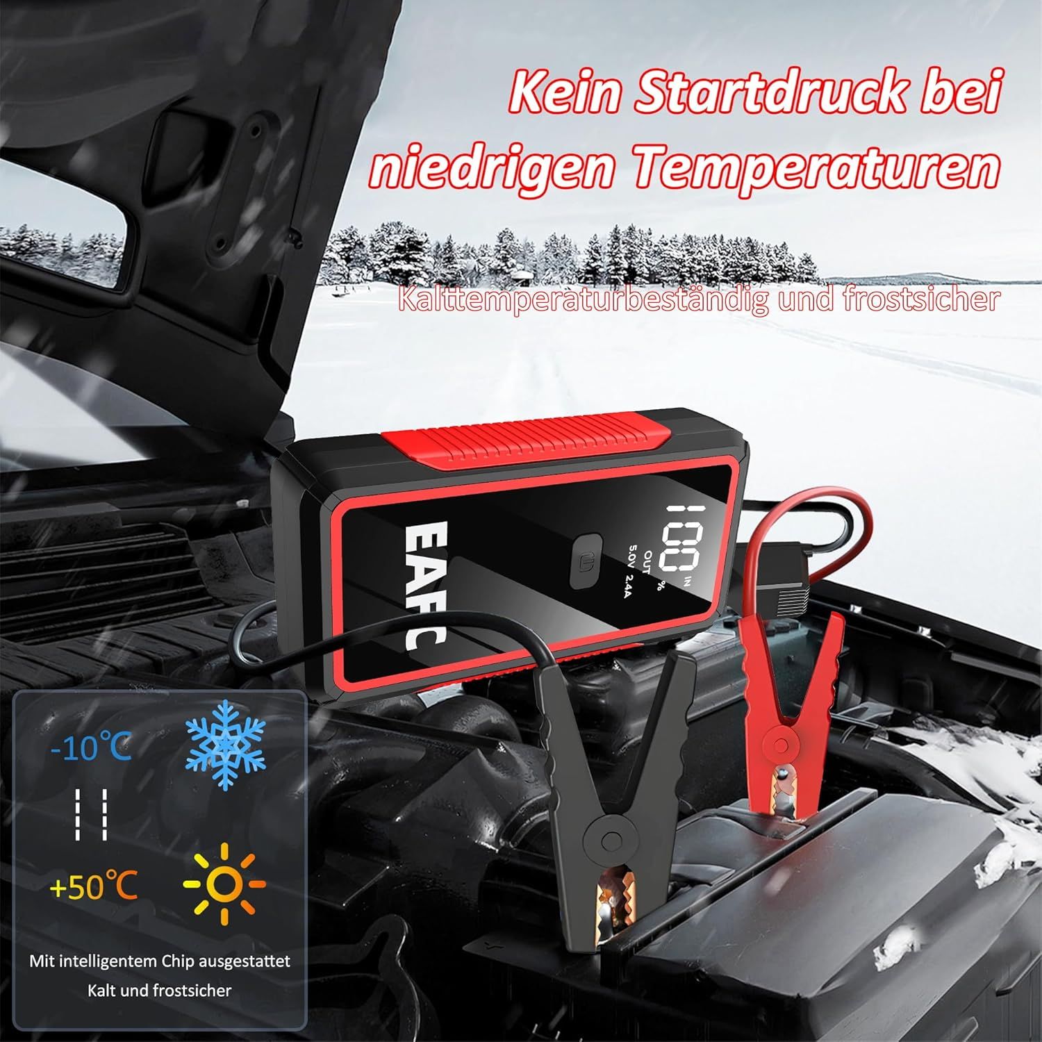 Jump Starter 2000A Portable Car Booster