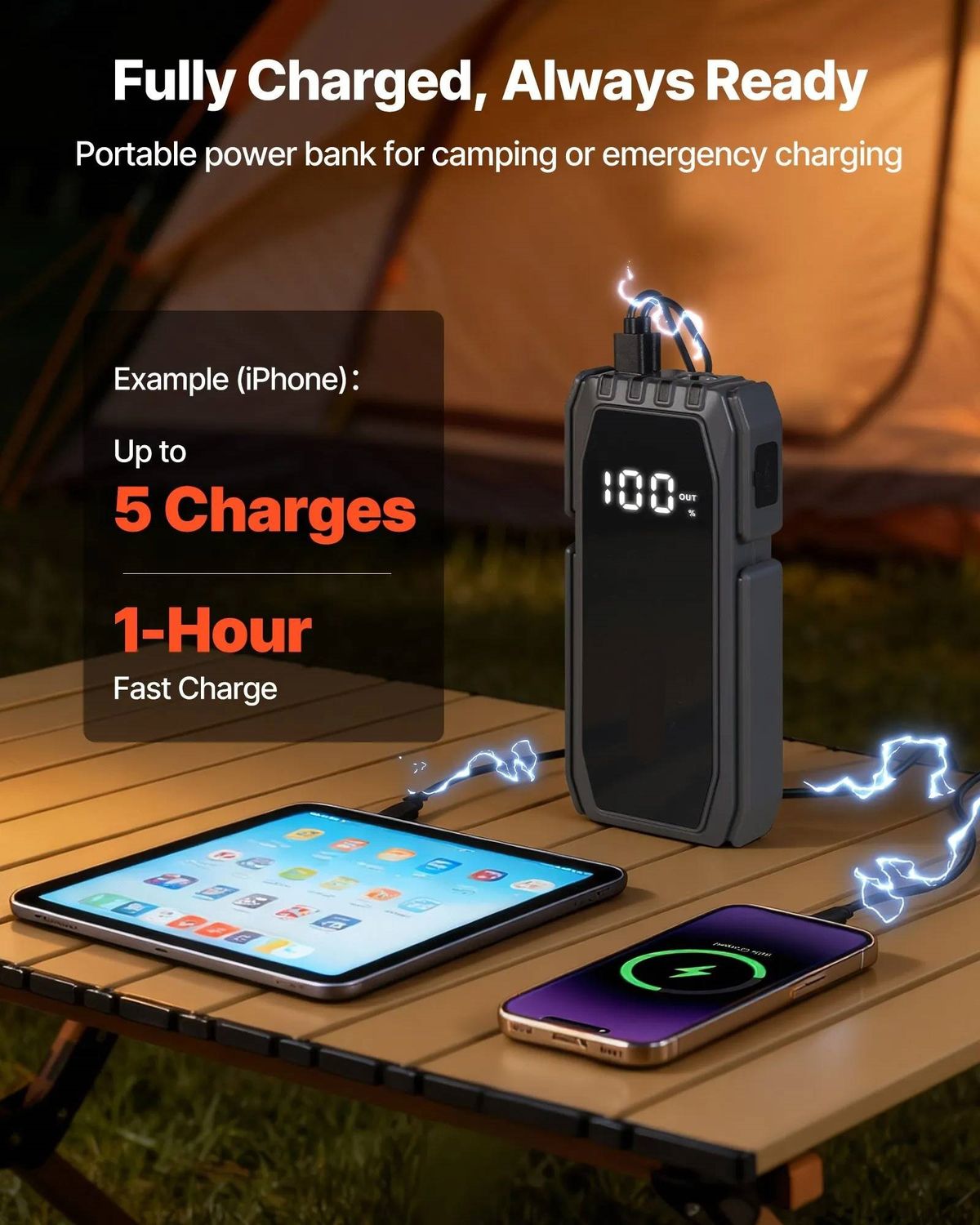 Jump Starter 1500A Portable Car Battery Booster