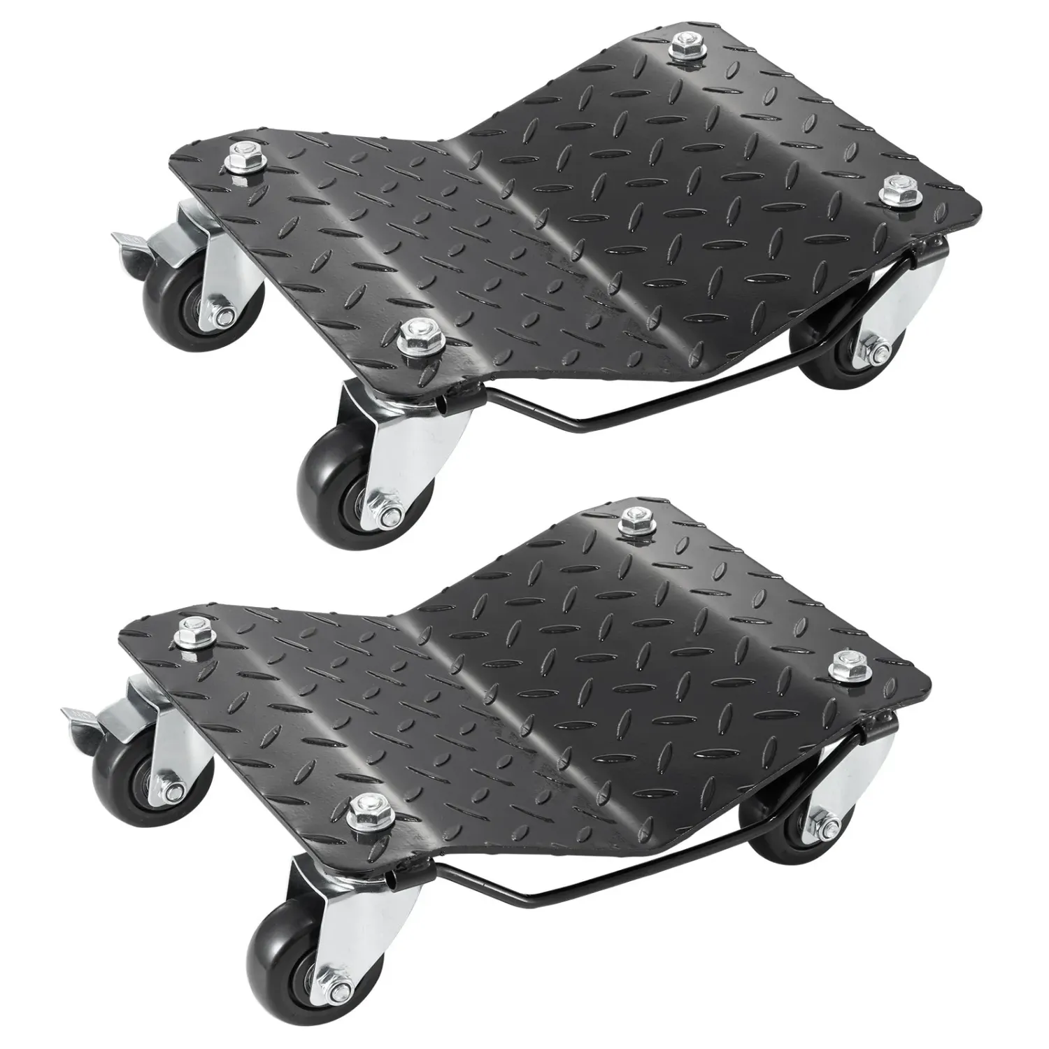 Portable Tire Trolley 2pc 1400kg Heavy Duty Wheel Dolly Vehicle Moving Jacks