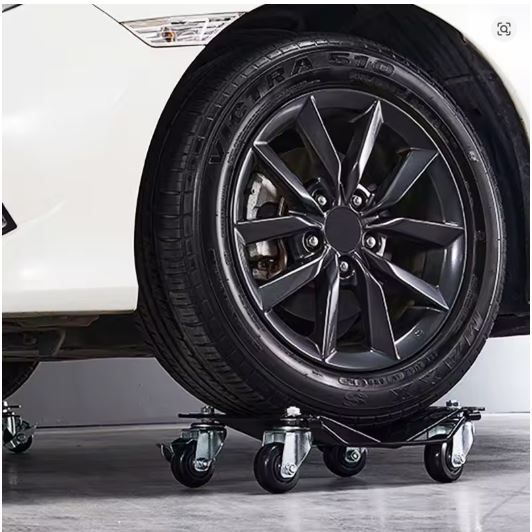 2PCS Car Wheel Dolly Set 1500lb Capacity Vehicle Tire Moving Skates with 4 Casters Each