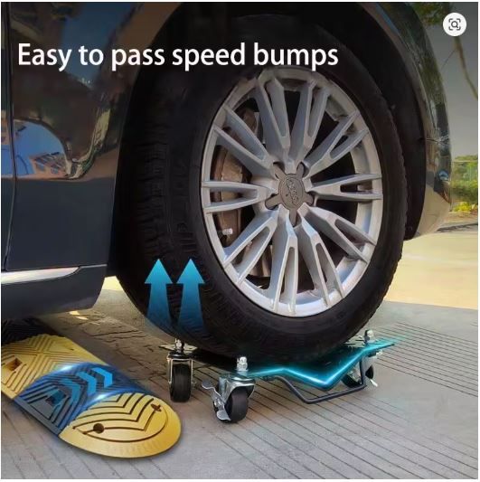 2PCS Car Wheel Dolly Set 1500lb Capacity Vehicle Tire Moving Skates with 4 Casters Each