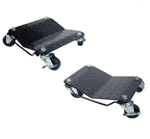 2PCS Car Wheel Dolly Set 1500lb Capacity Vehicle Tire Moving Skates with 4 Casters Each