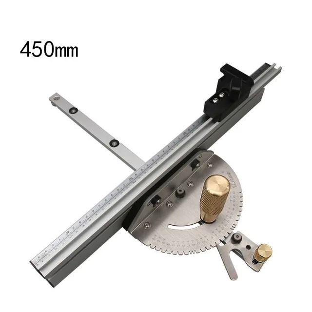 Miter Gauge with Track Stop Angle Ruler for Table Saw Router Band Saw Woodworking