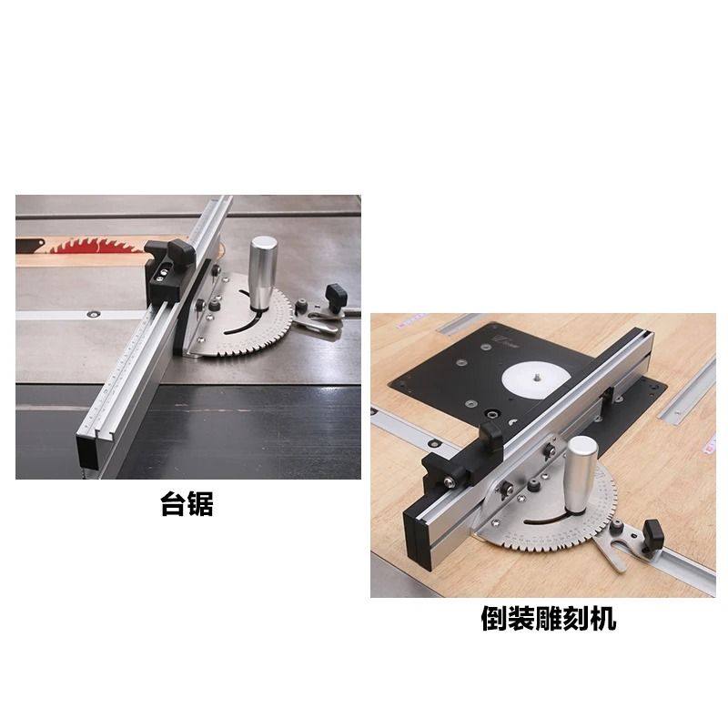 Miter Gauge with Track Stop Angle Ruler for Table Saw Router Band Saw Woodworking