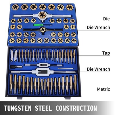 86pc Metric and Imperial Tap &amp; Die Set