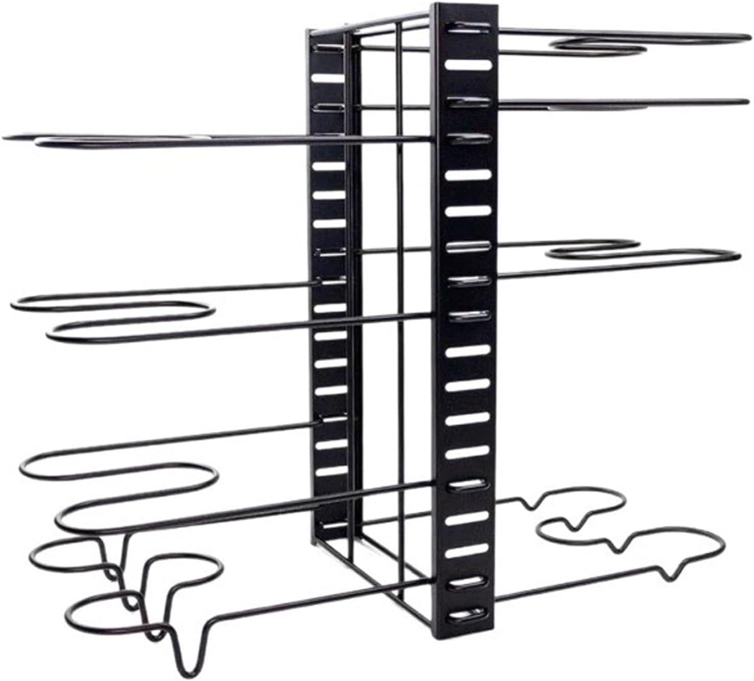 Pot Rack Adjustable 8-Tier &amp; Pan Organizer – Kitchen Cookware Storage