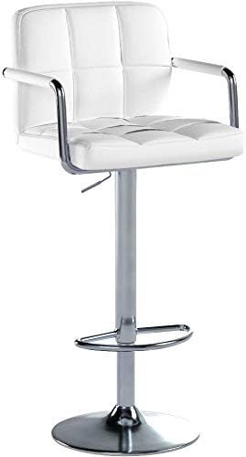 Bar Stool 360° Swivel Chair with Footrest
