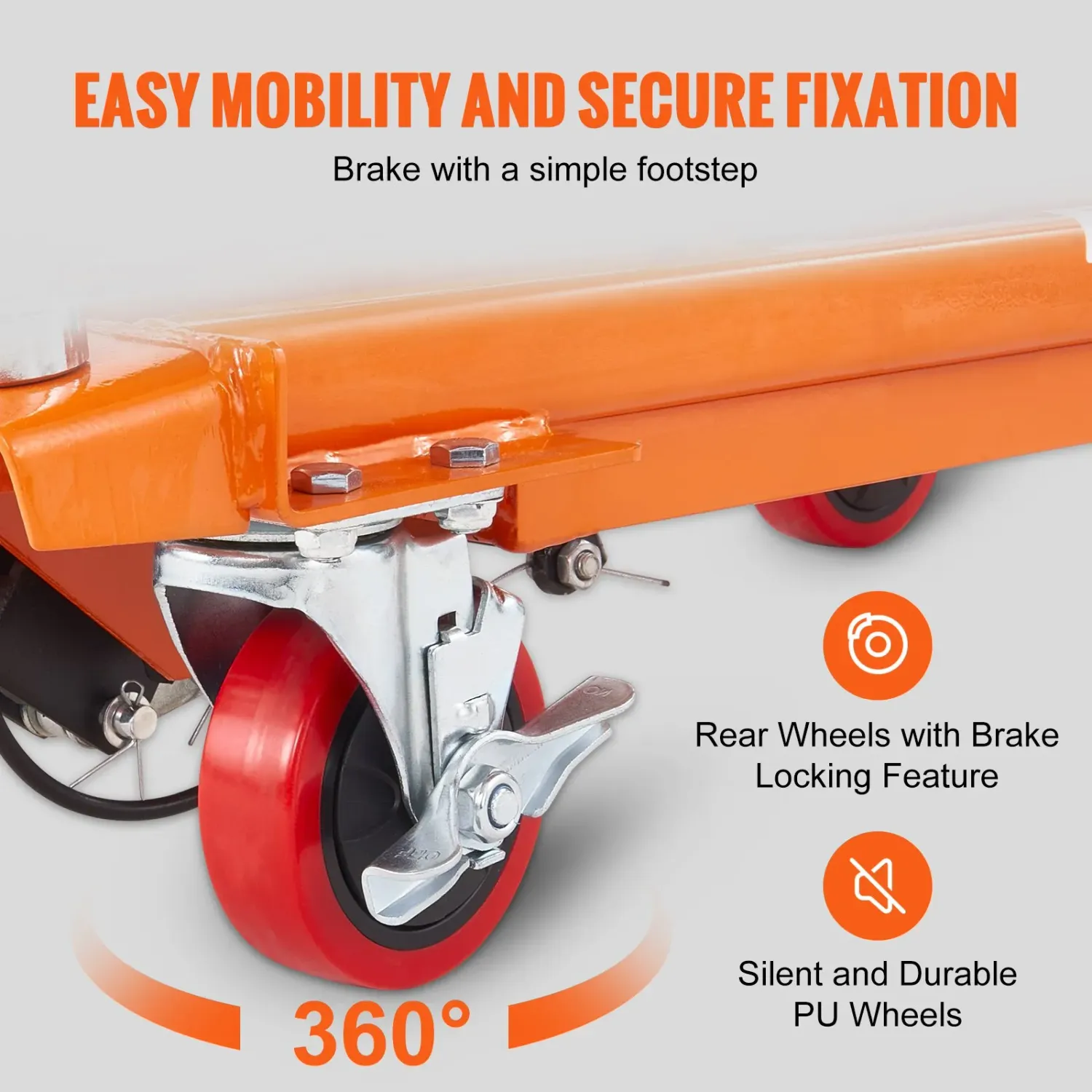 Lift Table 330lbs Manual Hydraulic Scissor Trolley