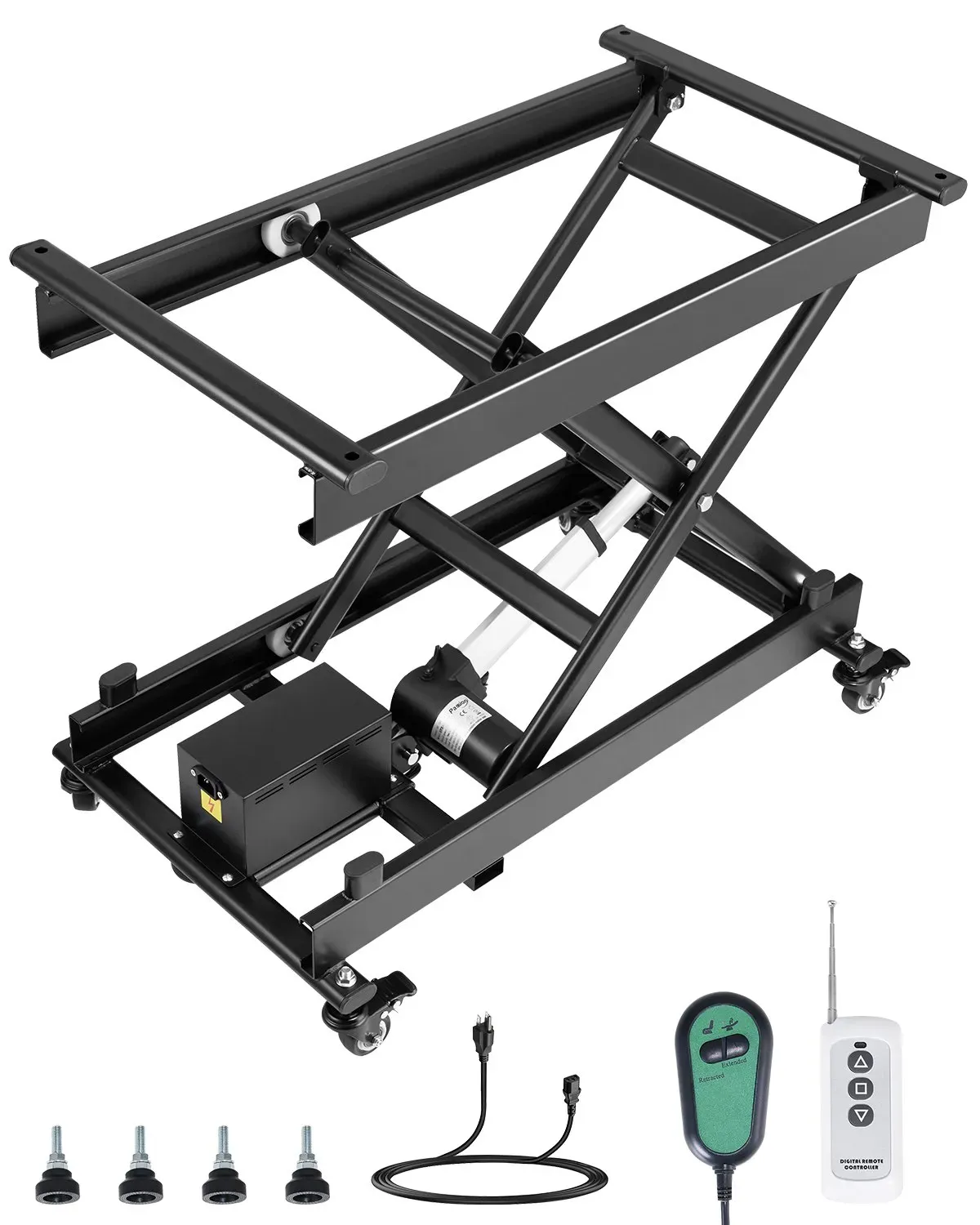 Heavy-Duty Electric Scissor Lift Table with Wireless Remote