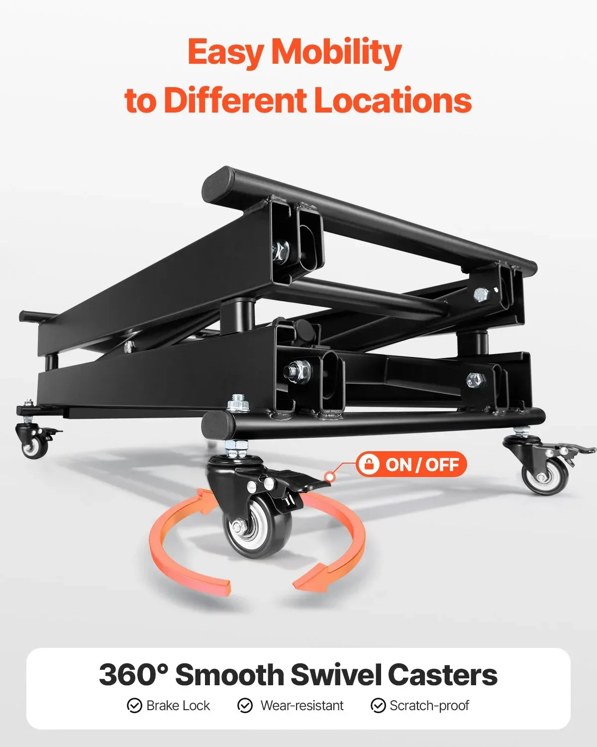 Heavy-Duty Electric Scissor Lift Table with Wireless Remote