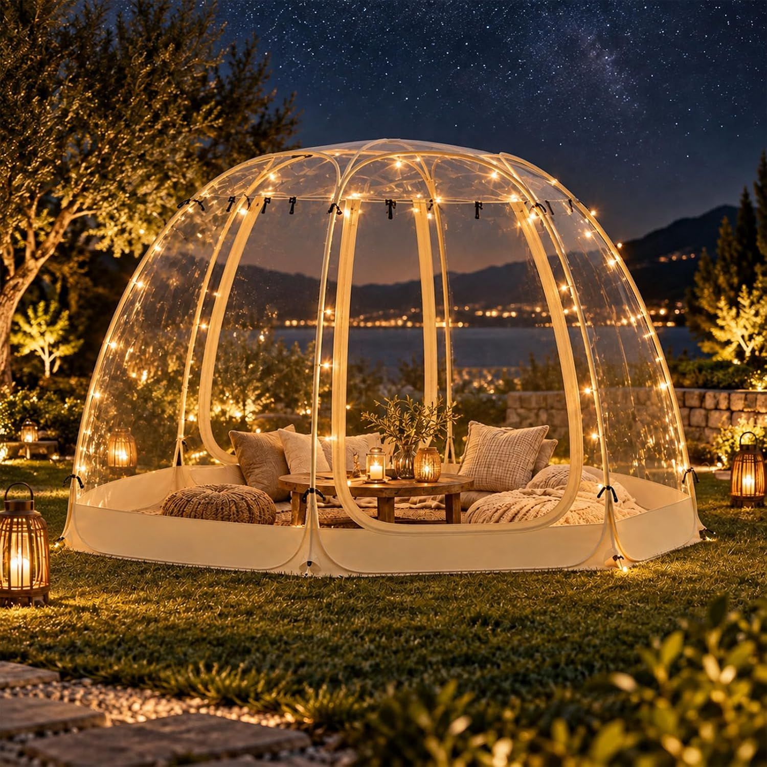 Bubbles Tent 3x3m Inflatable Outdoor Shelter for 4-8 People