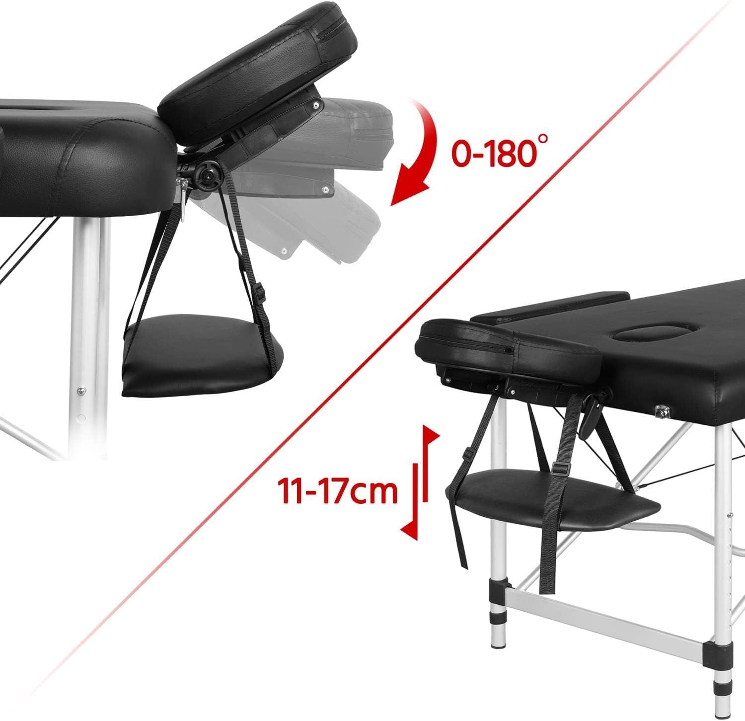 Massage Table 70cm Wide Foldable Aluminium