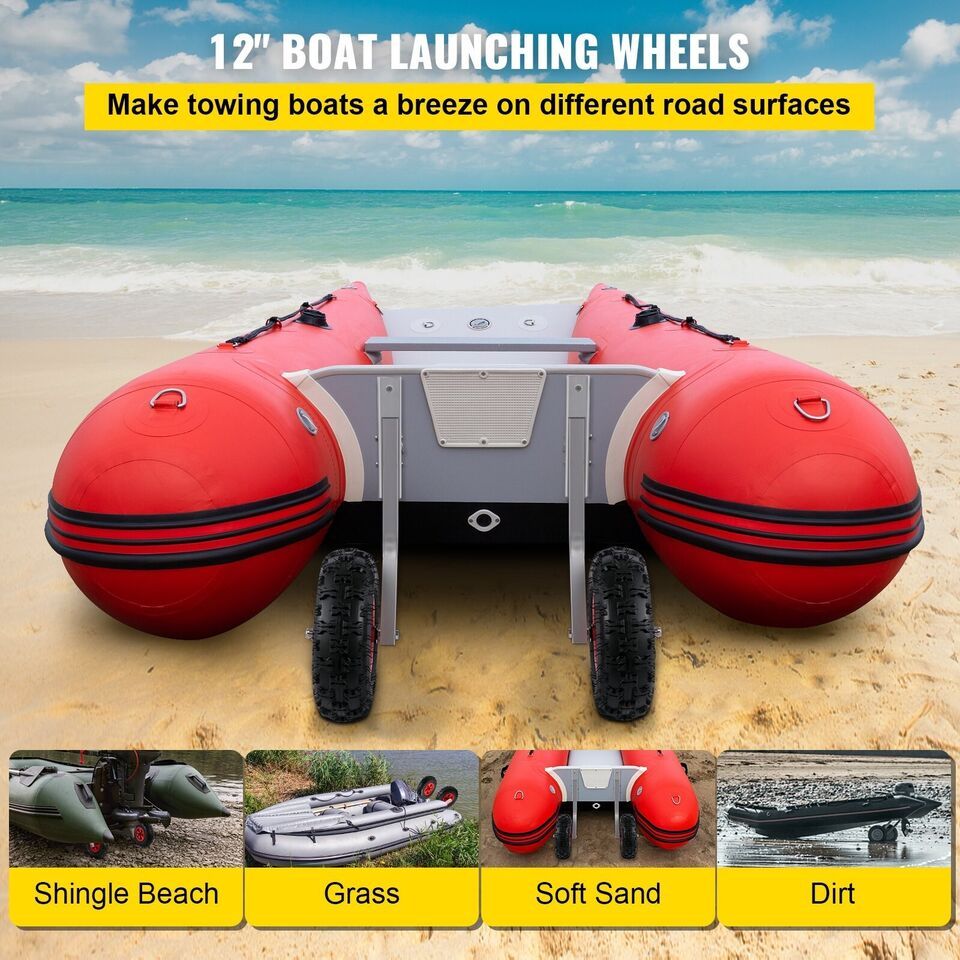 Boat Launching wheel 277kg capacity, 30.5 cm tire, for boats and dinghies