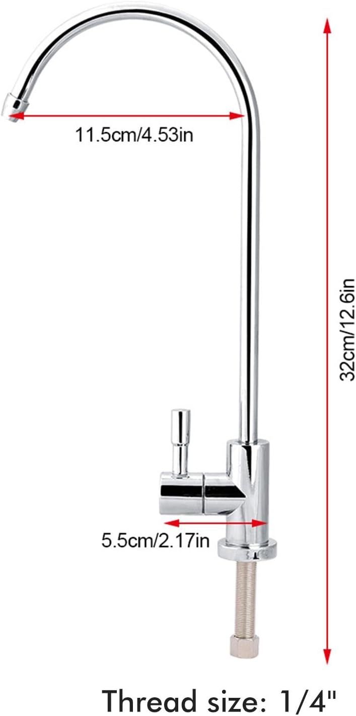 Stainless Steel Gooseneck Water Filter Faucet – 360° Swivel