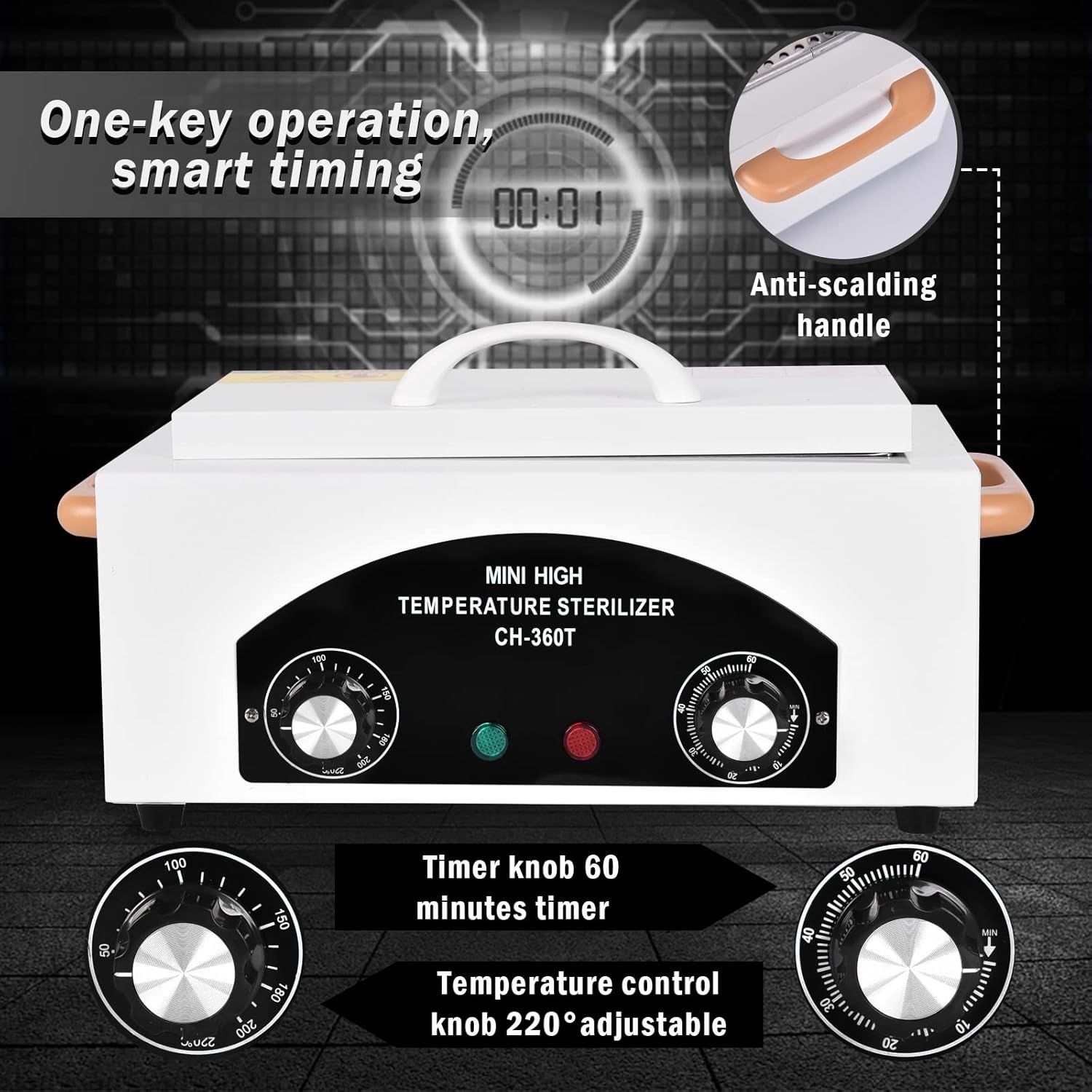 High Temperature Dry Heat Sterilizer Cabinet 2.2L