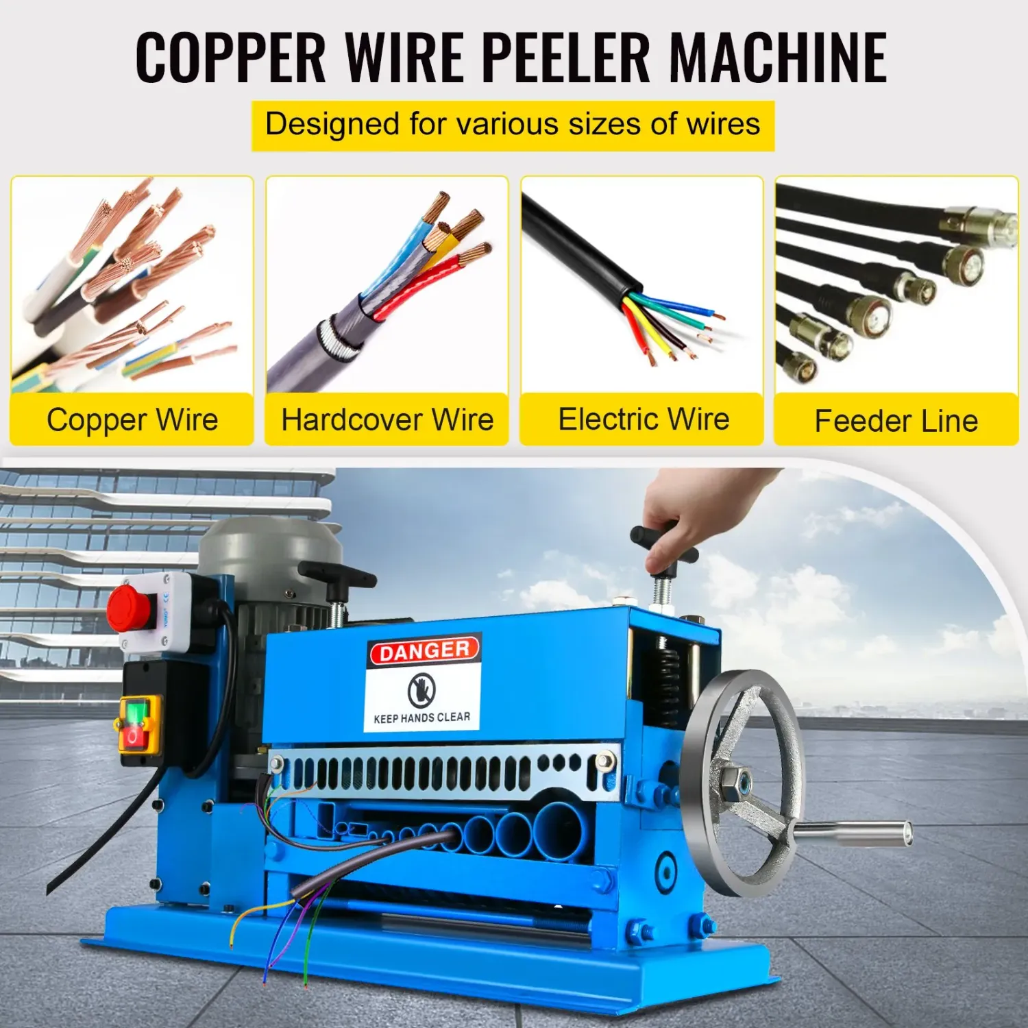 370W Electric Wire Stripping Machine
